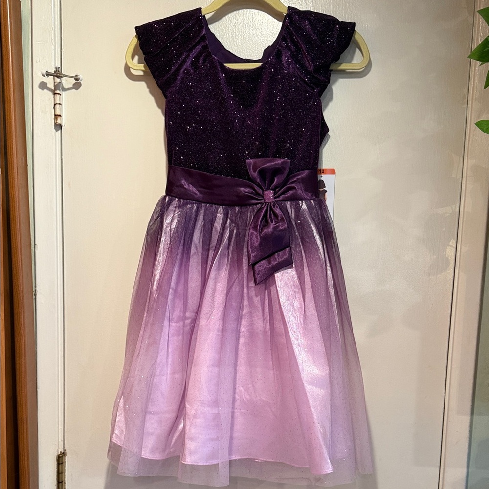 Jona Michelle Purple and Lavender Girls  Formal Dress - Size 12 NWT